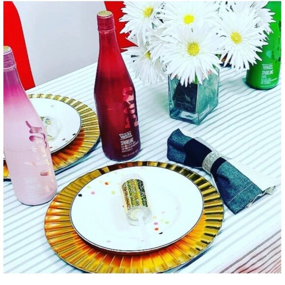 Kate Spade Harbour Drive Silver Tablecloth 60" X 102" NEW - Picture 2 of 9